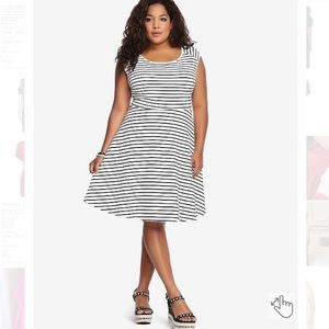 Torrid Black & White Stripped Dress